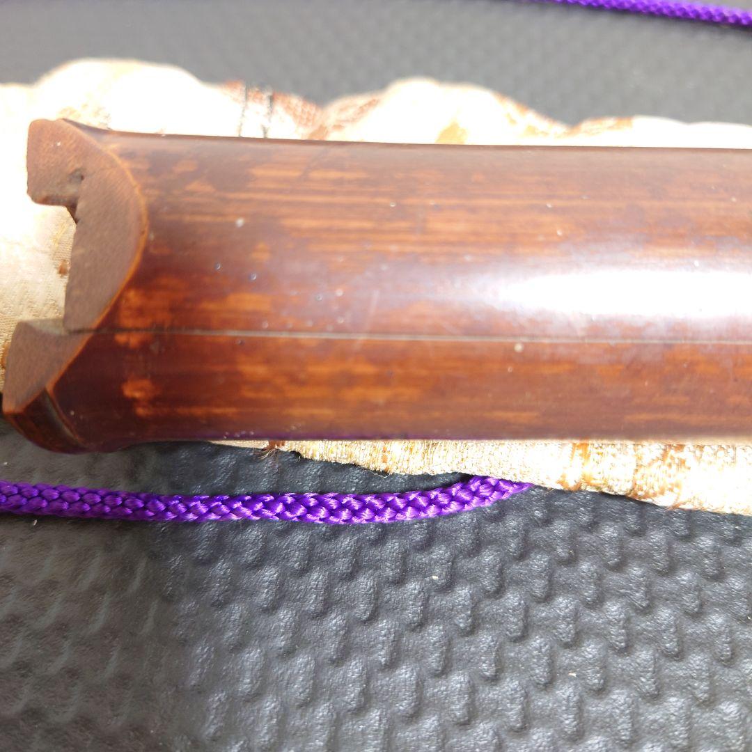 尺八 竹製 （1尺8寸 約54cm・一体タイプ）専用ケース付き
