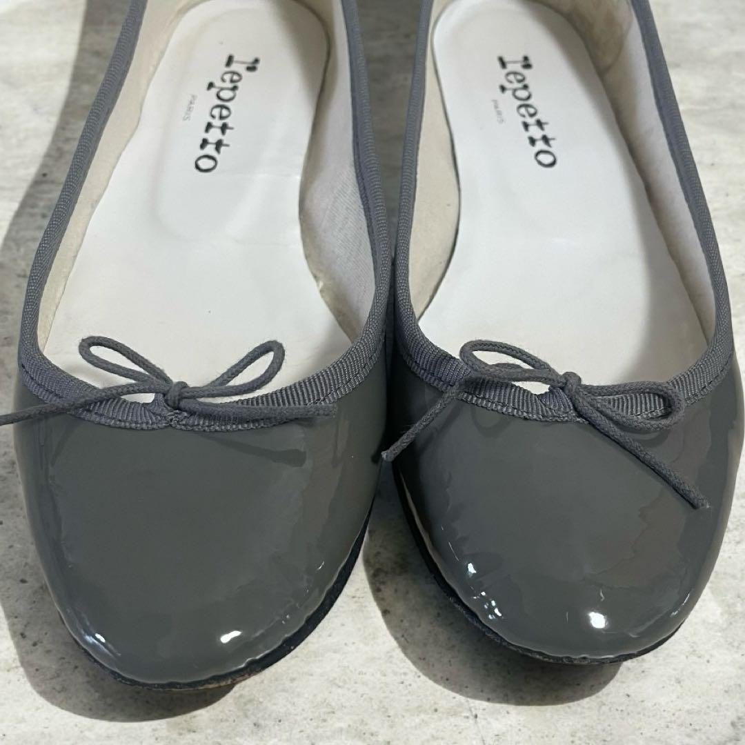 レペット　reppetto バレエシューズ　フラットシューズ グレー　36.5