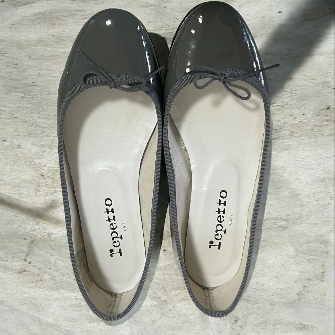 レペット　reppetto バレエシューズ　フラットシューズ グレー　36.5