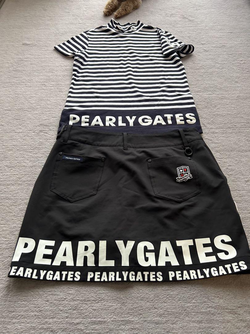 PEARLY GATES ストライプトップス　スカートもお付けします