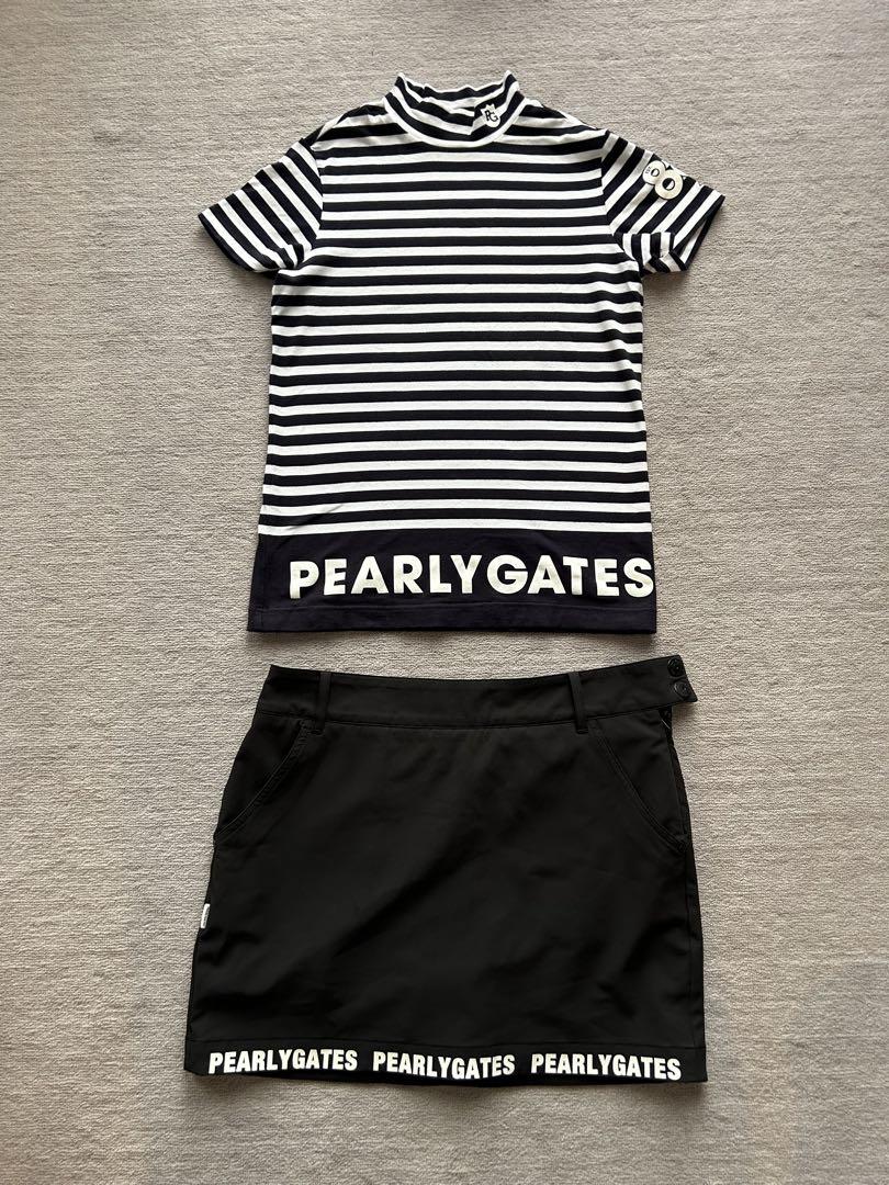 PEARLY GATES ストライプトップス　スカートもお付けします