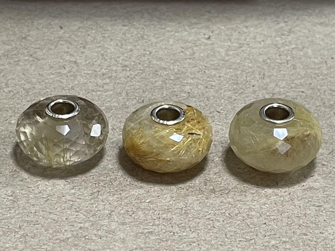 今季ブランド 3点 trollbeads レア ゴールデンルチルクオーツ 刻印 2017 アクセサリー