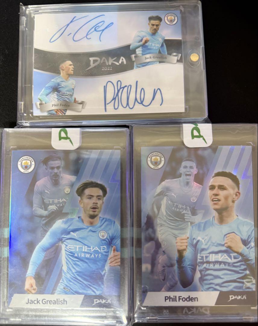DAKA Foden Grealish サイントレーディングカードセット