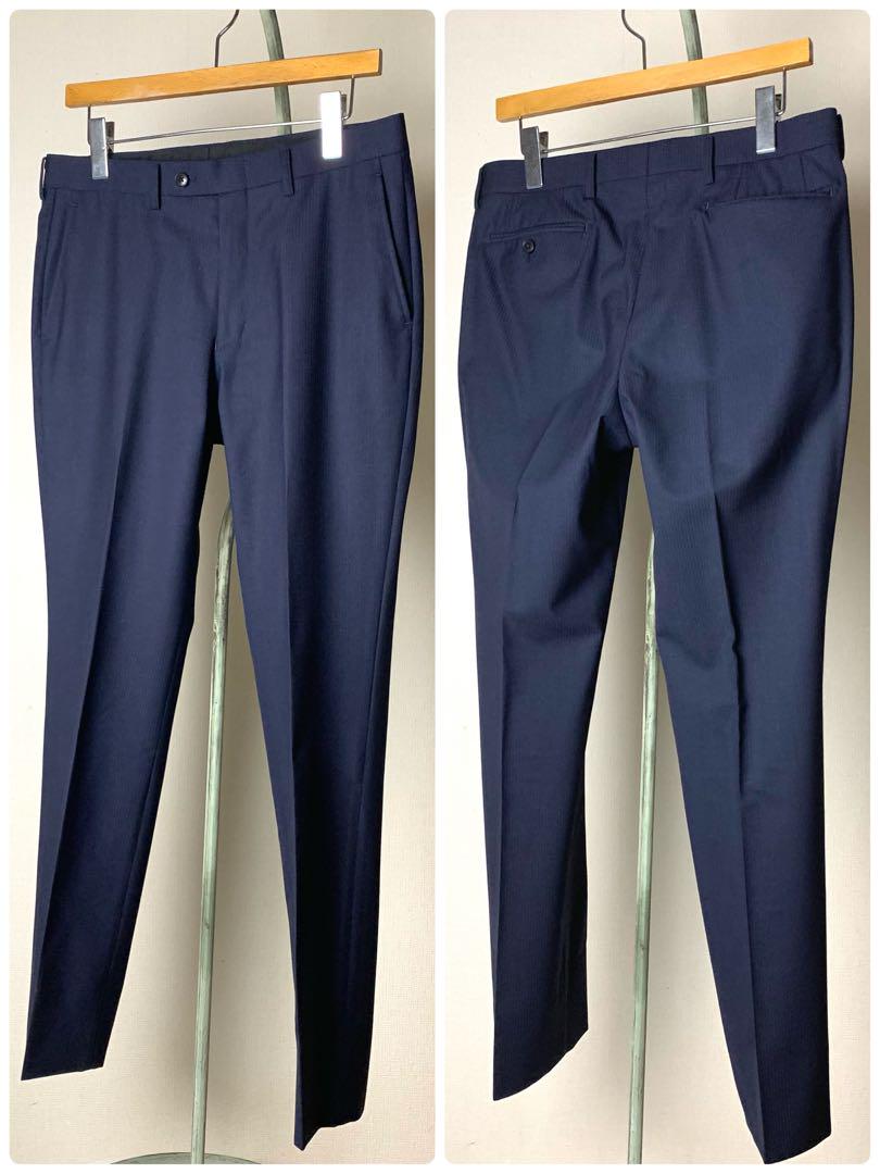 【極美品】MAJI スーツ　3ピース　Y7(180cm) スリムシルエット　紺色
