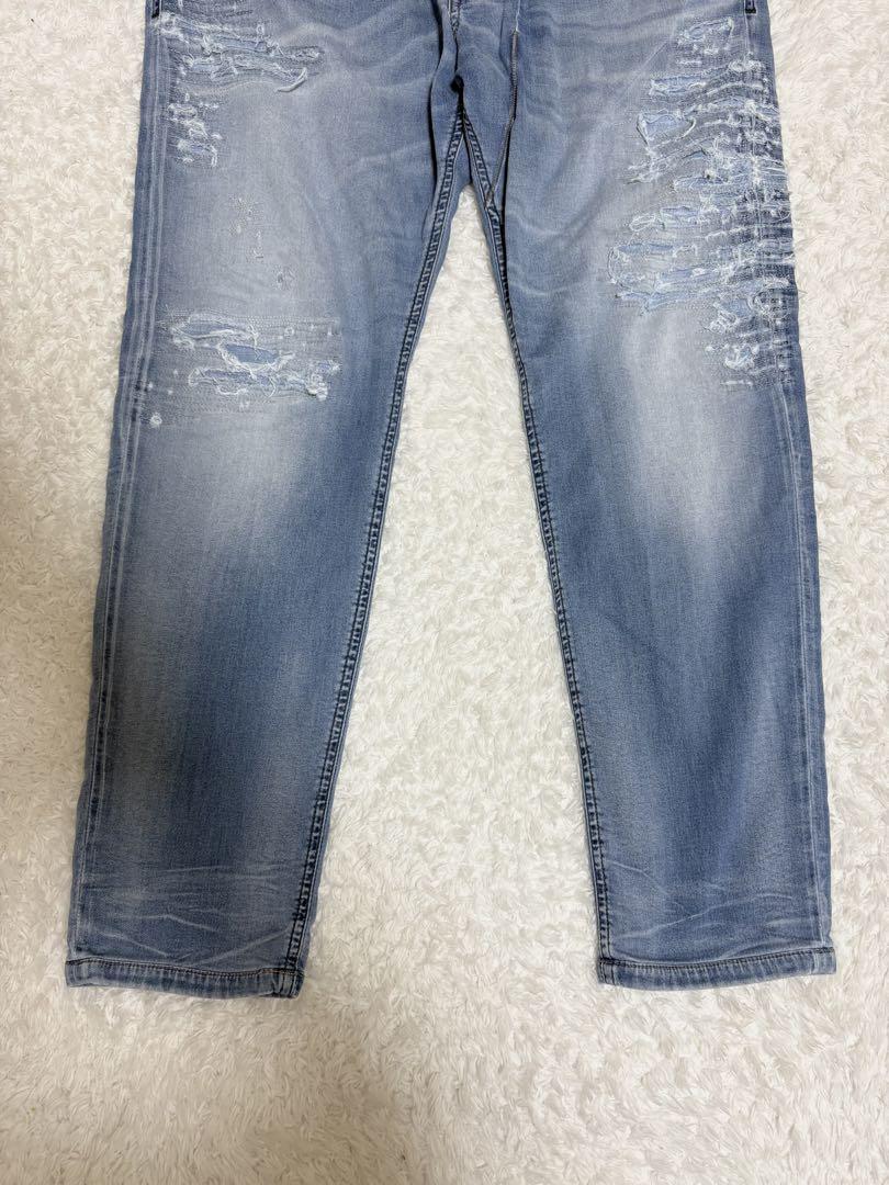 美品 DIESEL ダメージ加工 ジョグジーンズ イタリア製 32 L相当