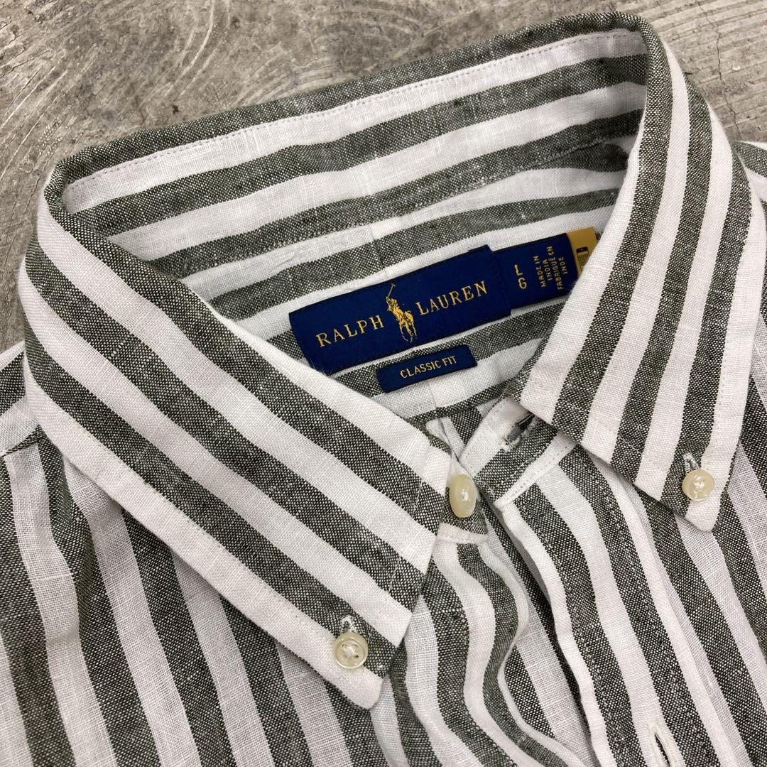 RALPH LAUREN リネンシャツ インド製