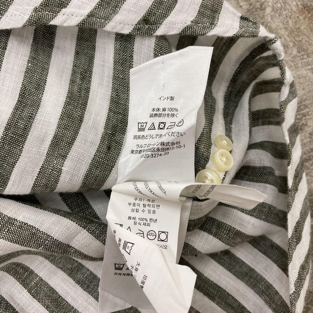 RALPH LAUREN リネンシャツ インド製
