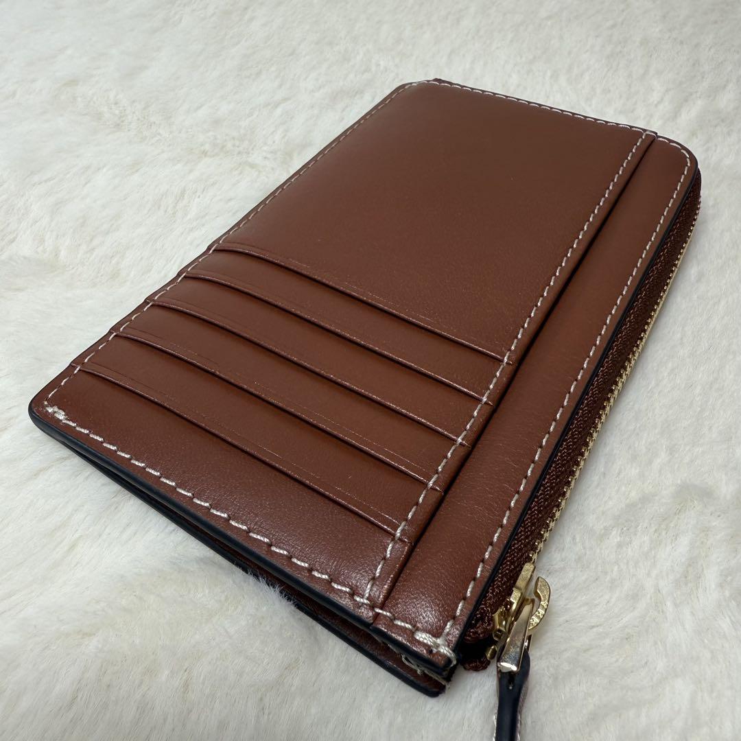 美品　agnes b.　アニエスベー　コインケース　カードケース付き　ブラウン