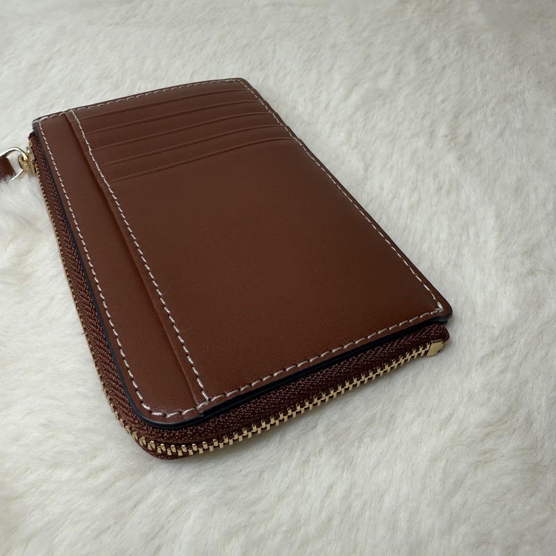 美品　agnes b.　アニエスベー　コインケース　カードケース付き　ブラウン