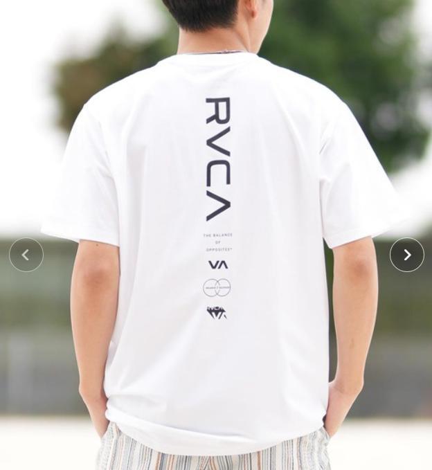 新品 RVCAルーカ　水陸両用　サーフＴシャツ　白　Ｌ　UVカット 25ss