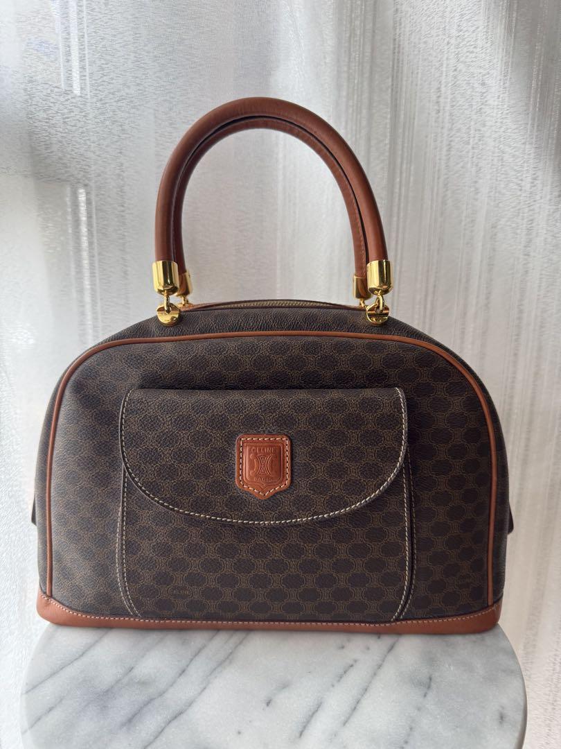 【激レア】CELINE セリーヌ ヴィンテージ マカダム柄 ハンドバッグ