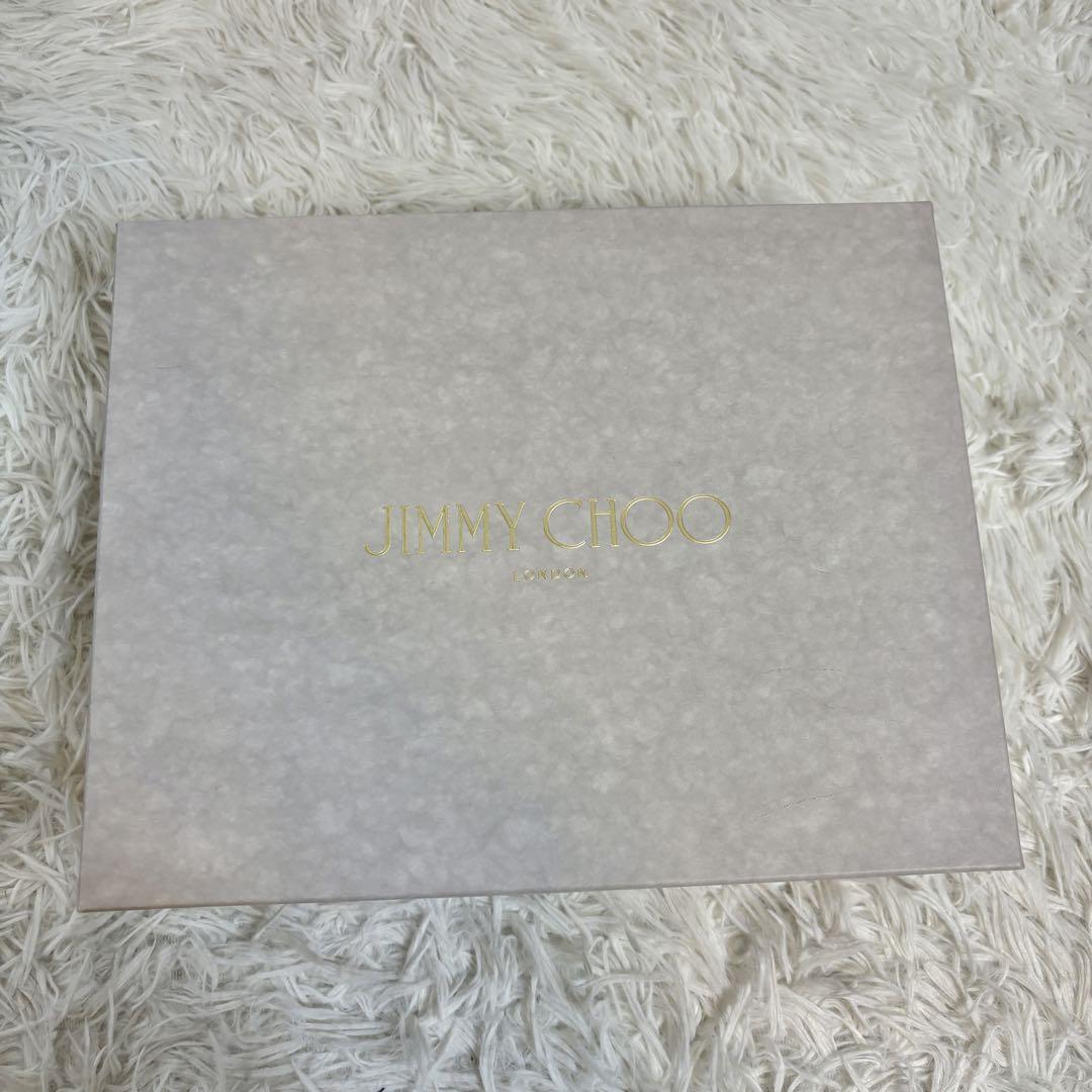 JIMMY CHOO ジミーチュウ ウェッジソールサンダル 白 箱保存袋