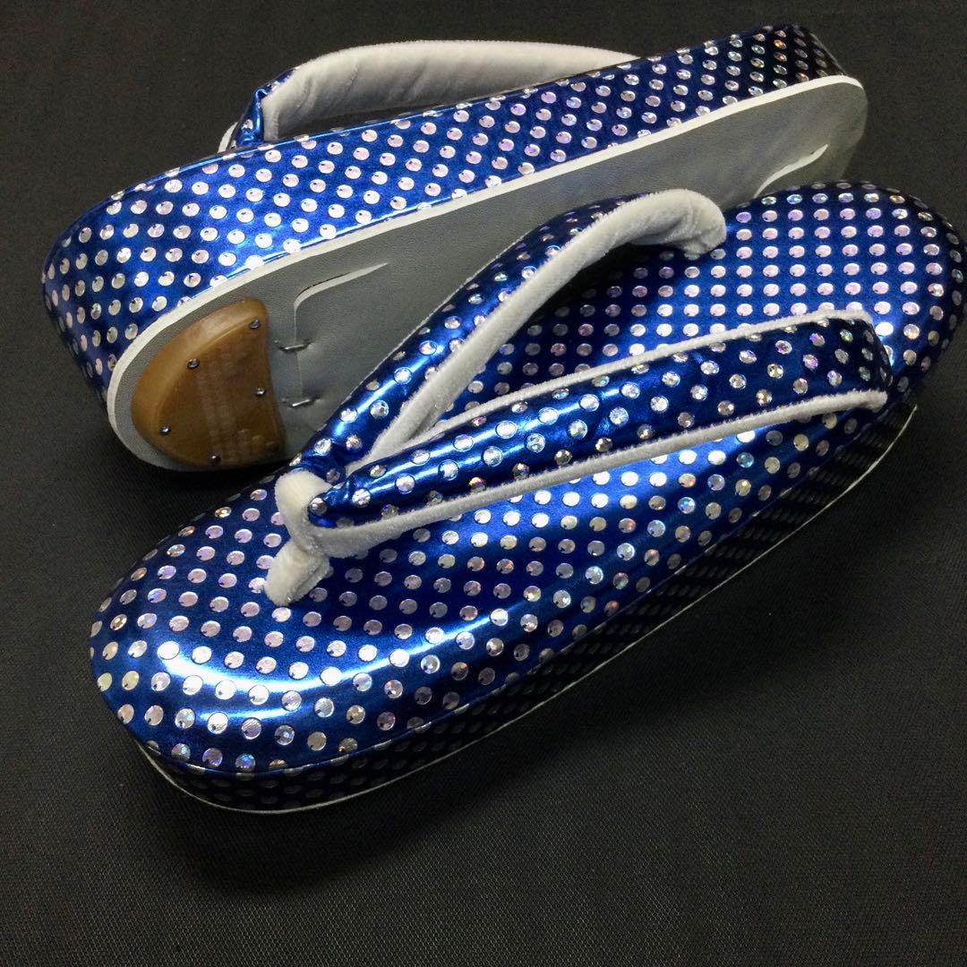 特価 高級草履 低反発 オーロラ・ドット 前坪・裏極薄グレー 特価 高級草履 低反発 オーロラ・ドット 前坪・裏極薄グレー