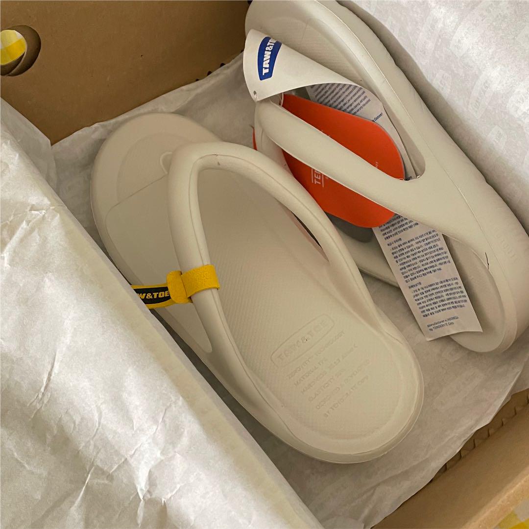 taw&toe ZEROVITY FLIP-FLOP Cream Mサイズ ldaiz-m51460463701 安い超特価