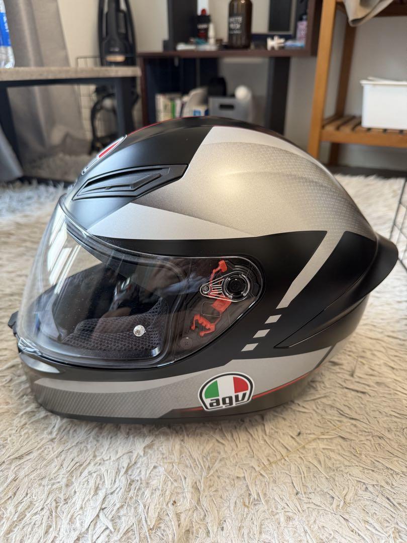AGV フルフェイスヘルメット シルバー・ブラック