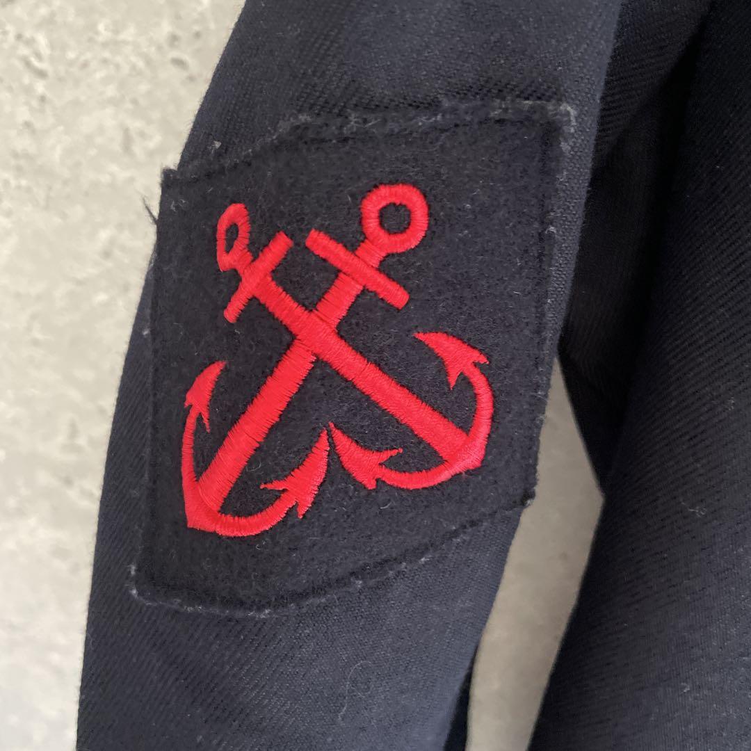 80s フランス軍 海軍 NAVY 襟付き セーラーシャツ ミリタリー
