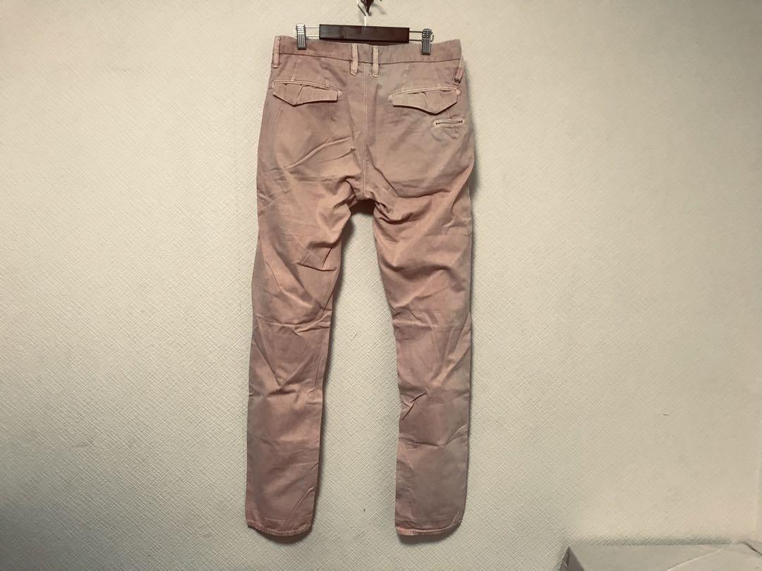 本物ガスGASコットンダメージ加工カラーチノパンツサーフアメカジミリタリーS