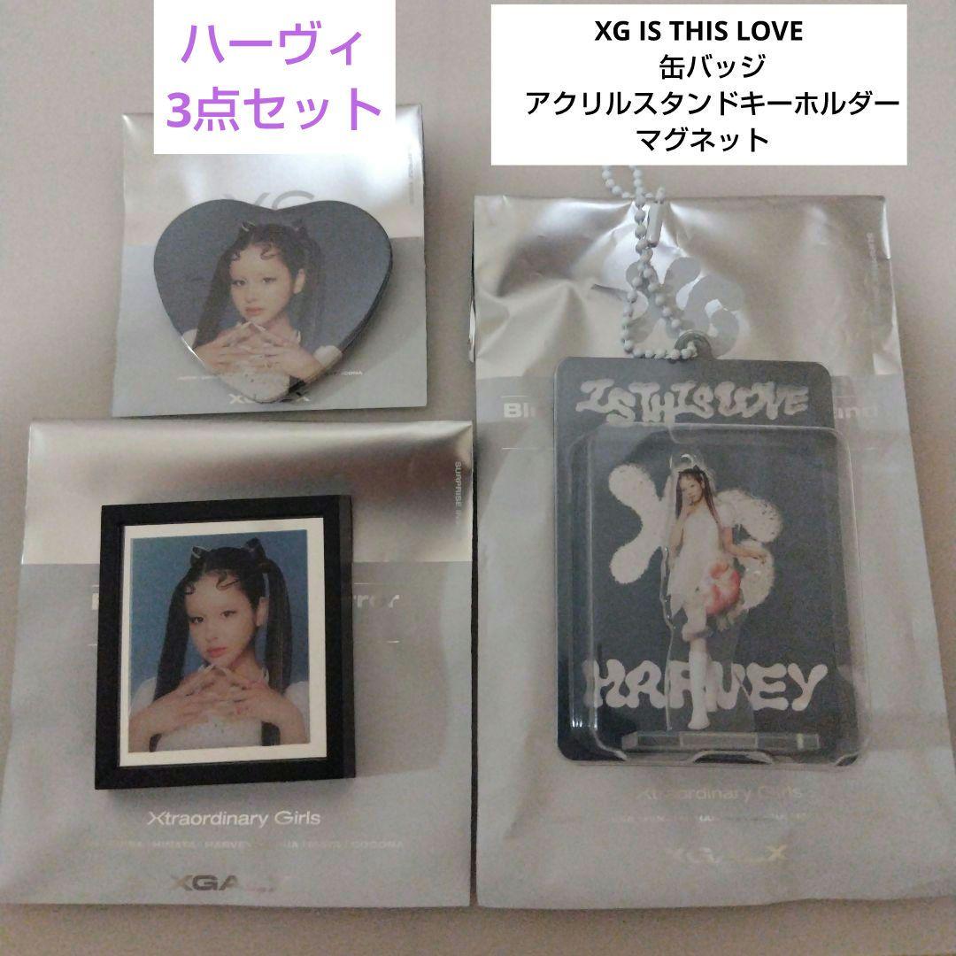 XG IS THIS LOVE 缶バッジ アクキー マグネット ハーヴィ 3点