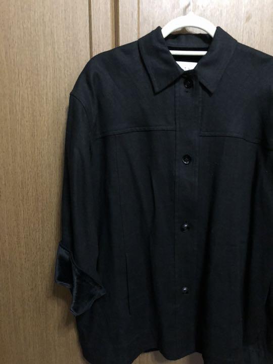 CITY ヘビーリネンベルテッドジャケット ベルト付き
