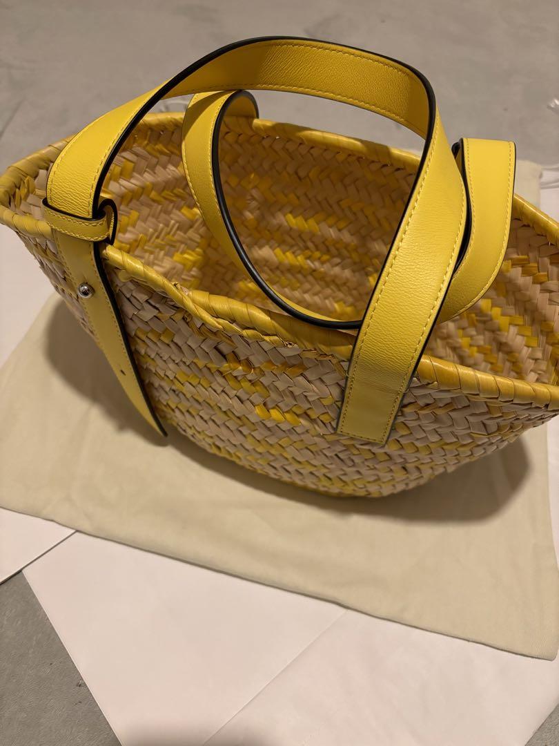 【りん】LOEWEアナグラム バスケットスモール イエロー