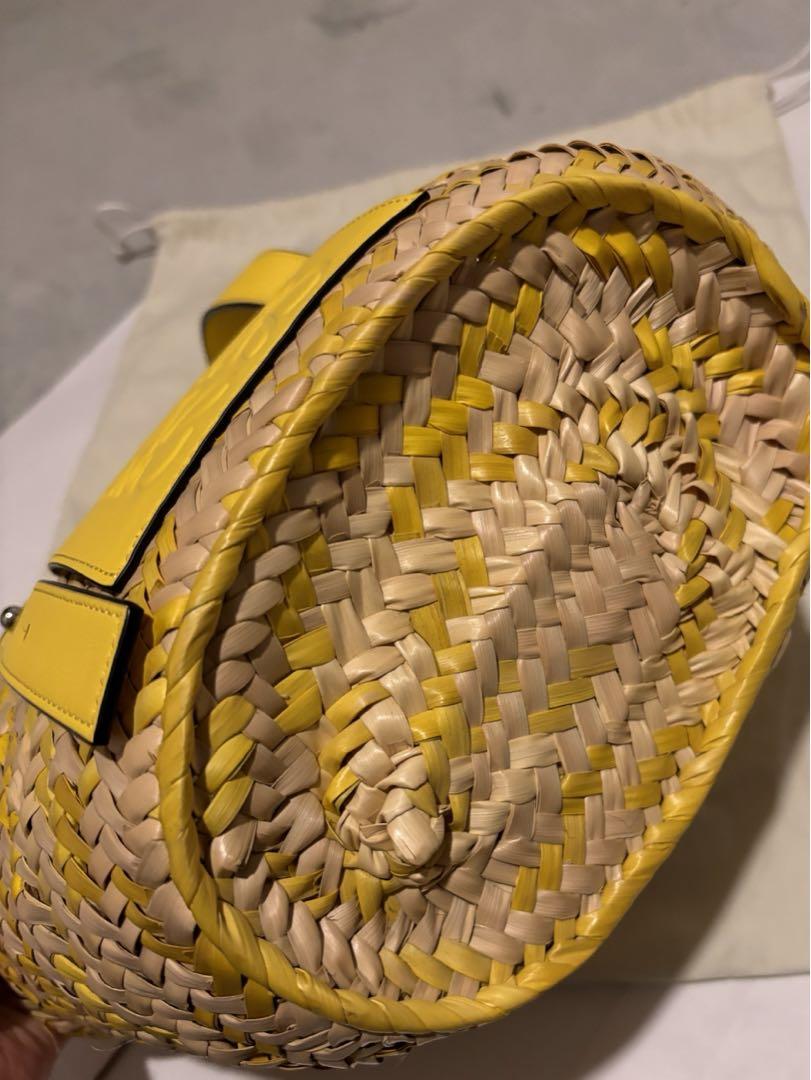 【りん】LOEWEアナグラム バスケットスモール イエロー