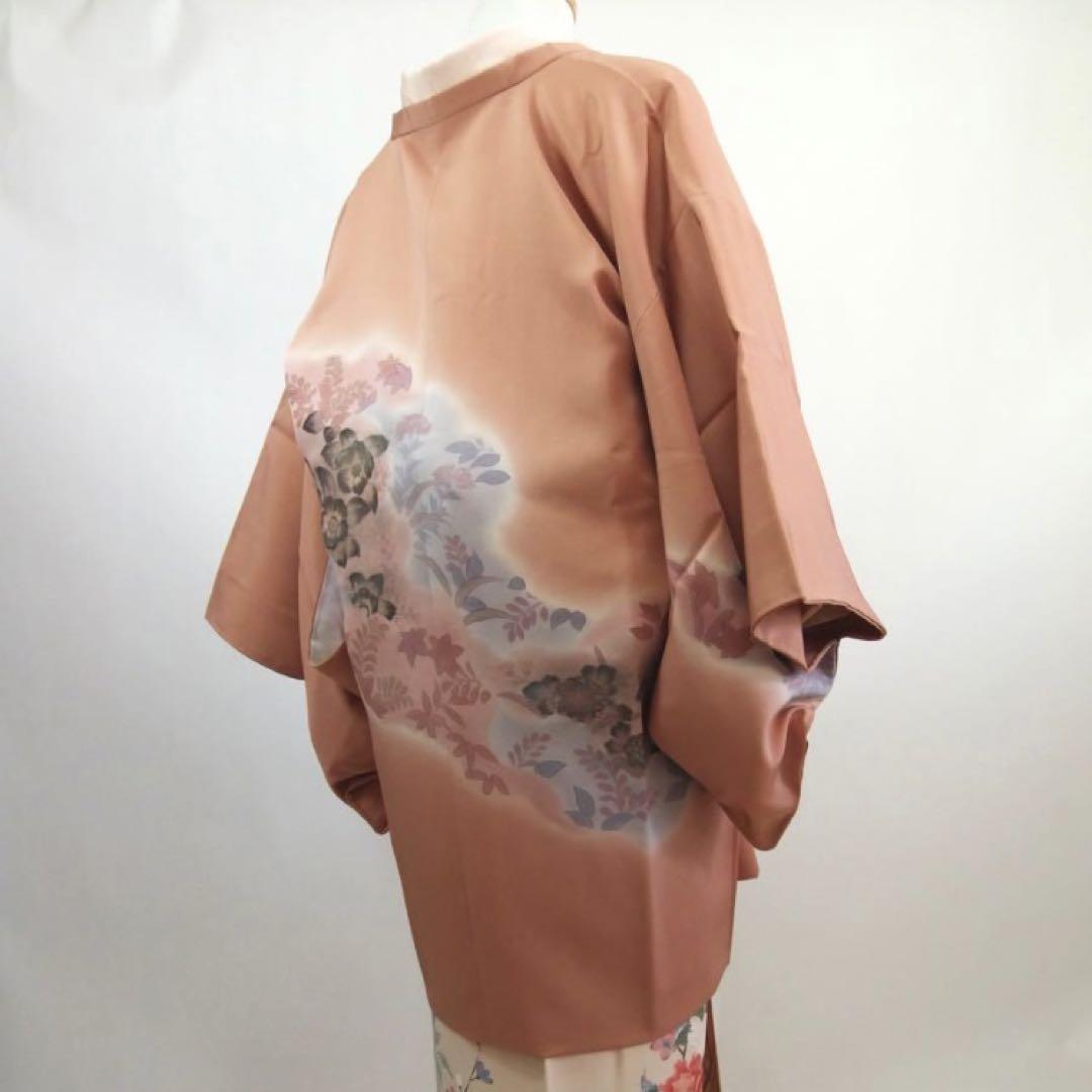 可愛らしいお色の着物道行コート正絹 画像6