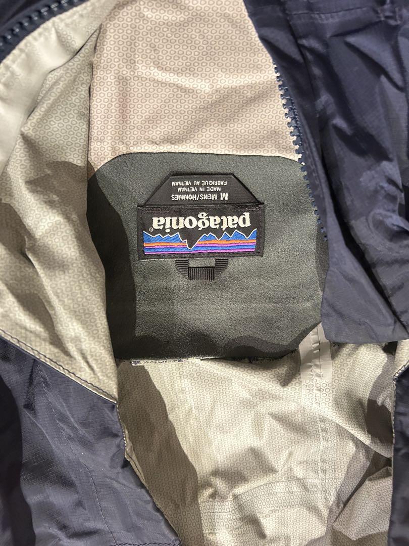 Patagonia パタゴニア フード付きジャケットMネイビーオレンジ