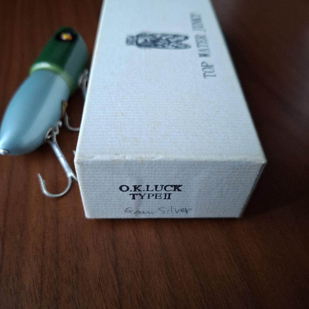 トップウォータージャンキー　O.K.LUCK TYPE II グリーンシルバー