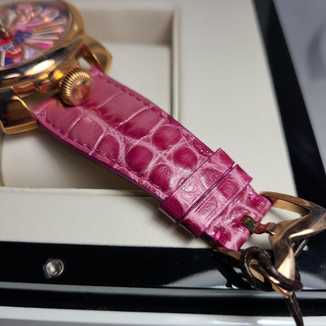 【現金特価】 未使用品】GaGa 腕時計 稼働品 純正ベルト マニュアーレ48 MILANO 時計