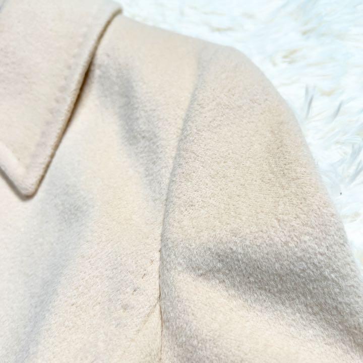 美品 厚手 ベージュ レディース M 6g5on-m51474807745 アンゴラ イネド INED ロングコート 再入荷低価
