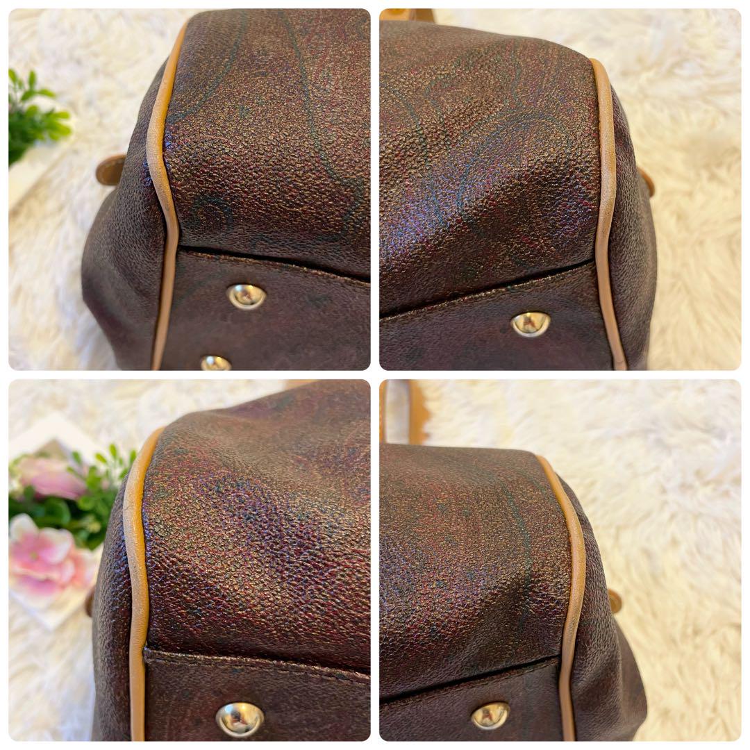 良品★ ETRO エトロ ハンドバッグ 肩がけショルダー ペイズリー柄 ヌメ革 良品☆ ETRO エトロ ハンドバッグ 肩がけショルダー ペイズリー