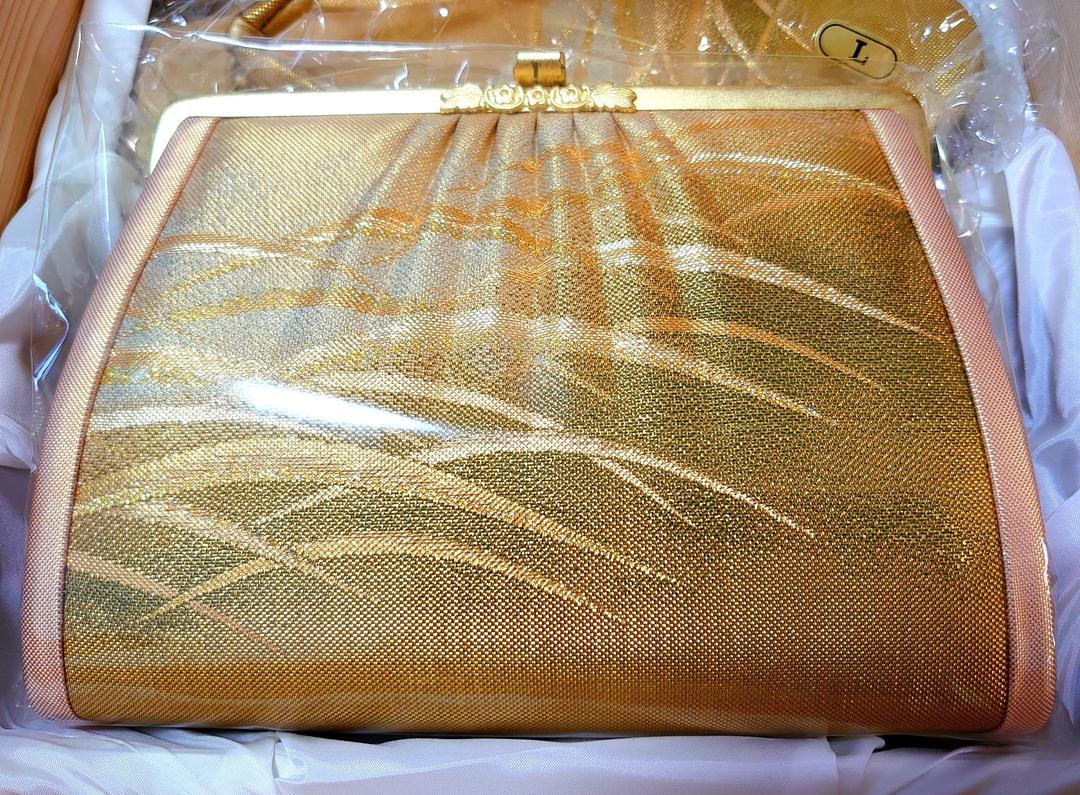 好評豊富な 和装 小物草履 バッグセット 結婚式 式典 このび ゴールド yH263-m51475614464 爆買いセール