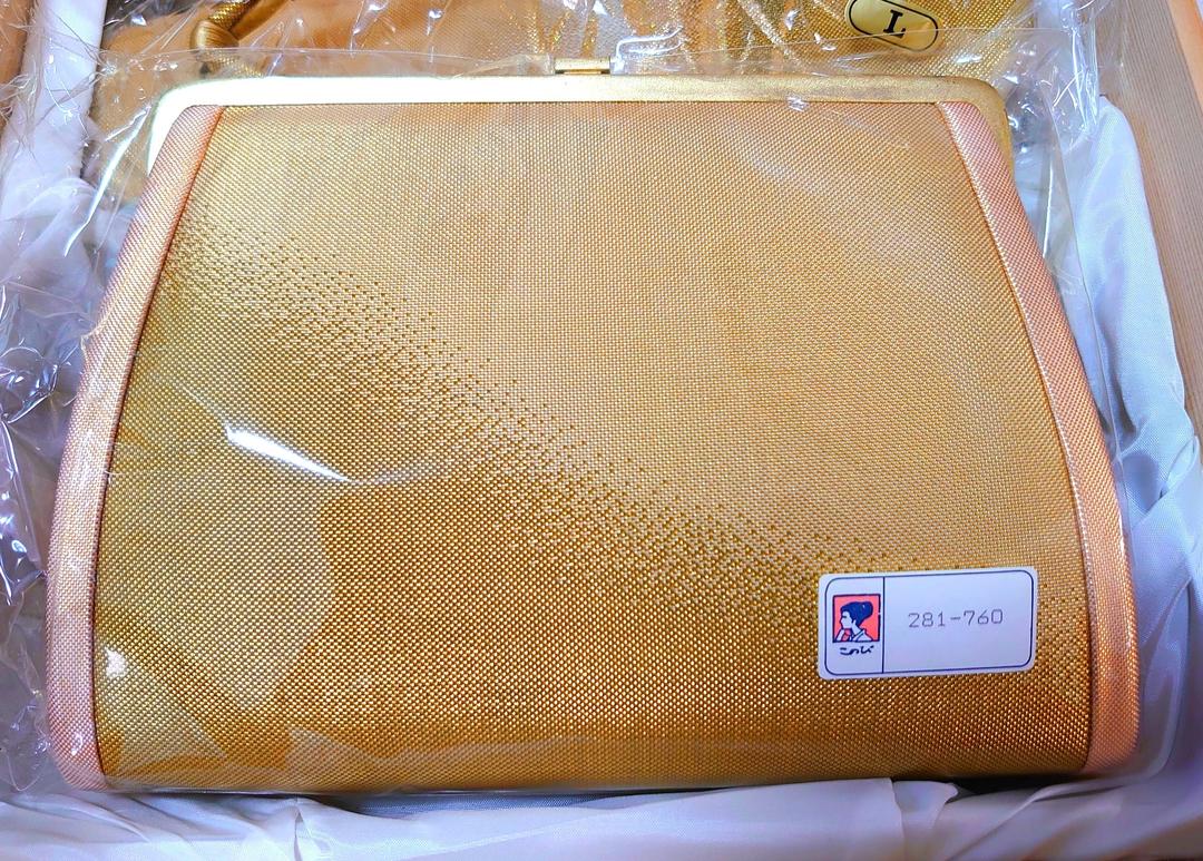 好評豊富な 和装 小物草履 バッグセット 結婚式 式典 このび ゴールド yH263-m51475614464 爆買いセール