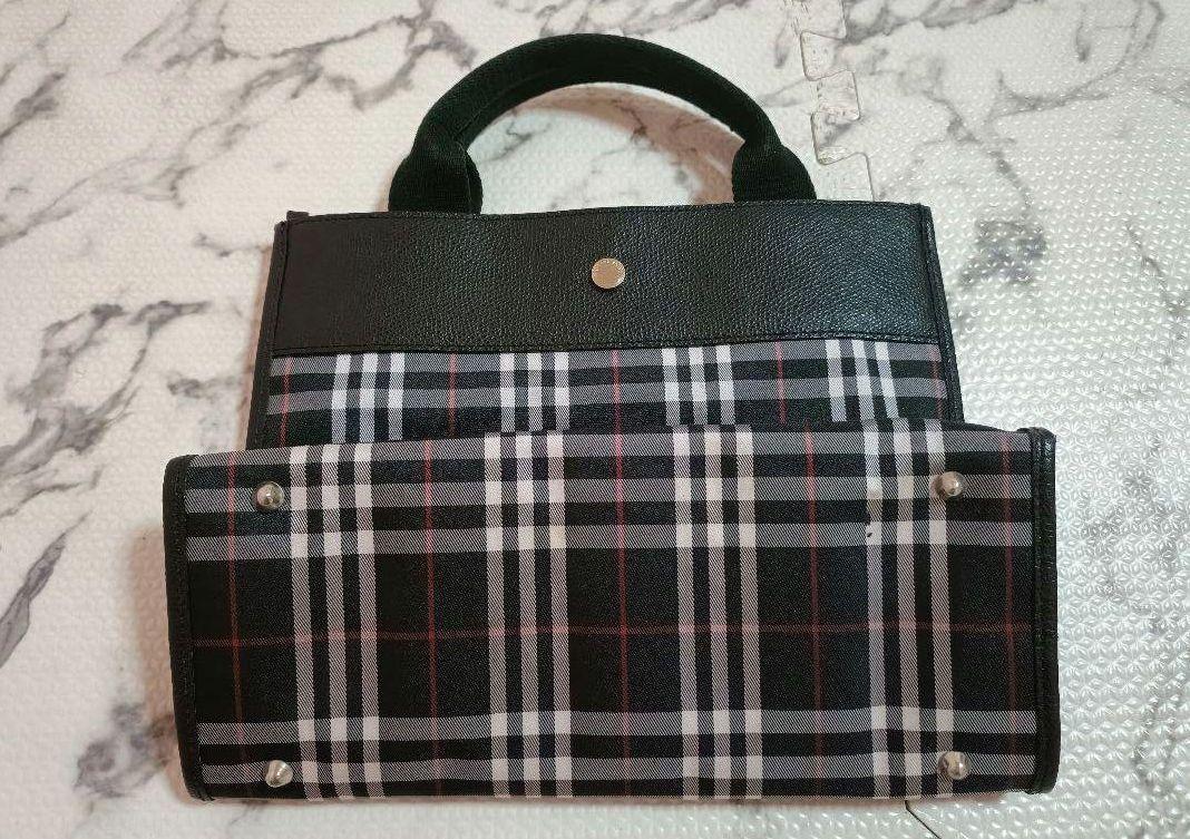 BURBERRY チェック柄トートバッグ 美品 BURBERRY LONDON バーバリーチェック柄 トートバッグ