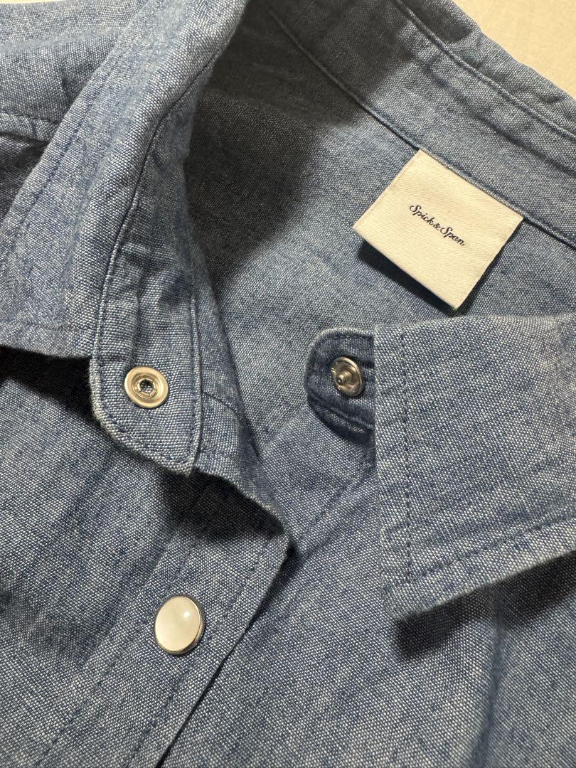 Spick & Span コットンシャンブレーシャツ