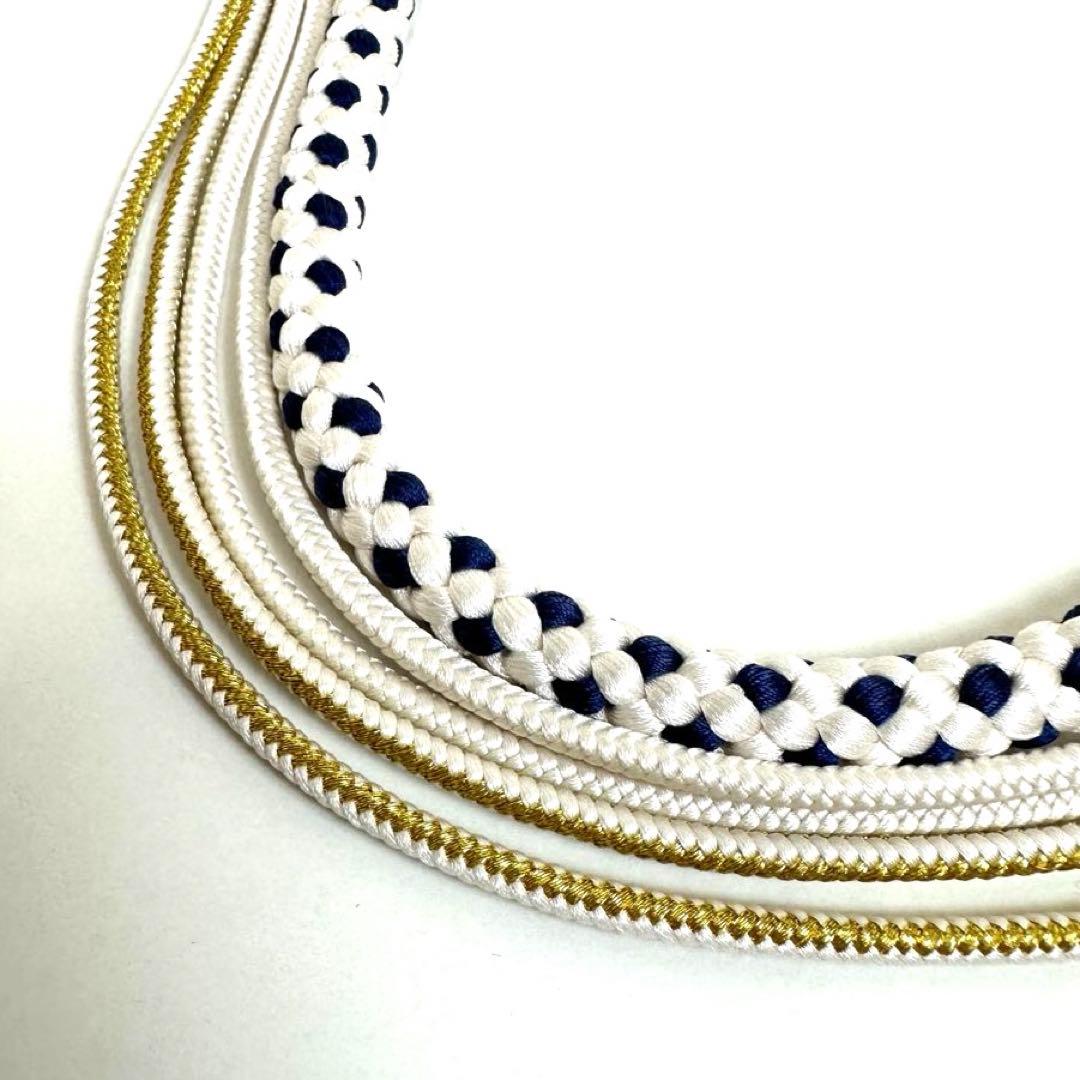 【着物と帯 時流】O24187s◇振袖用 帯揚げ・帯締め・刺繍半衿・伊達衿 4点