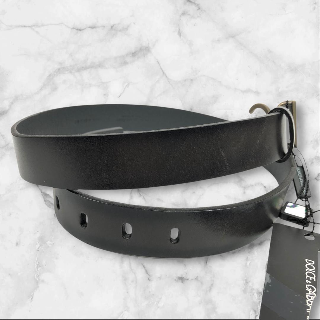 未使用品 ドルチェ＆ガッバーナ D&G ベルト DGバックル 本革 レザー 箱