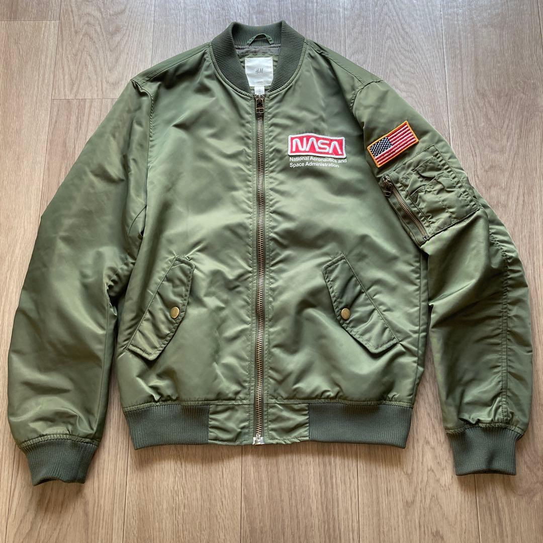 H&M MA-1 NASA カーキ XSサイズXS SS H M