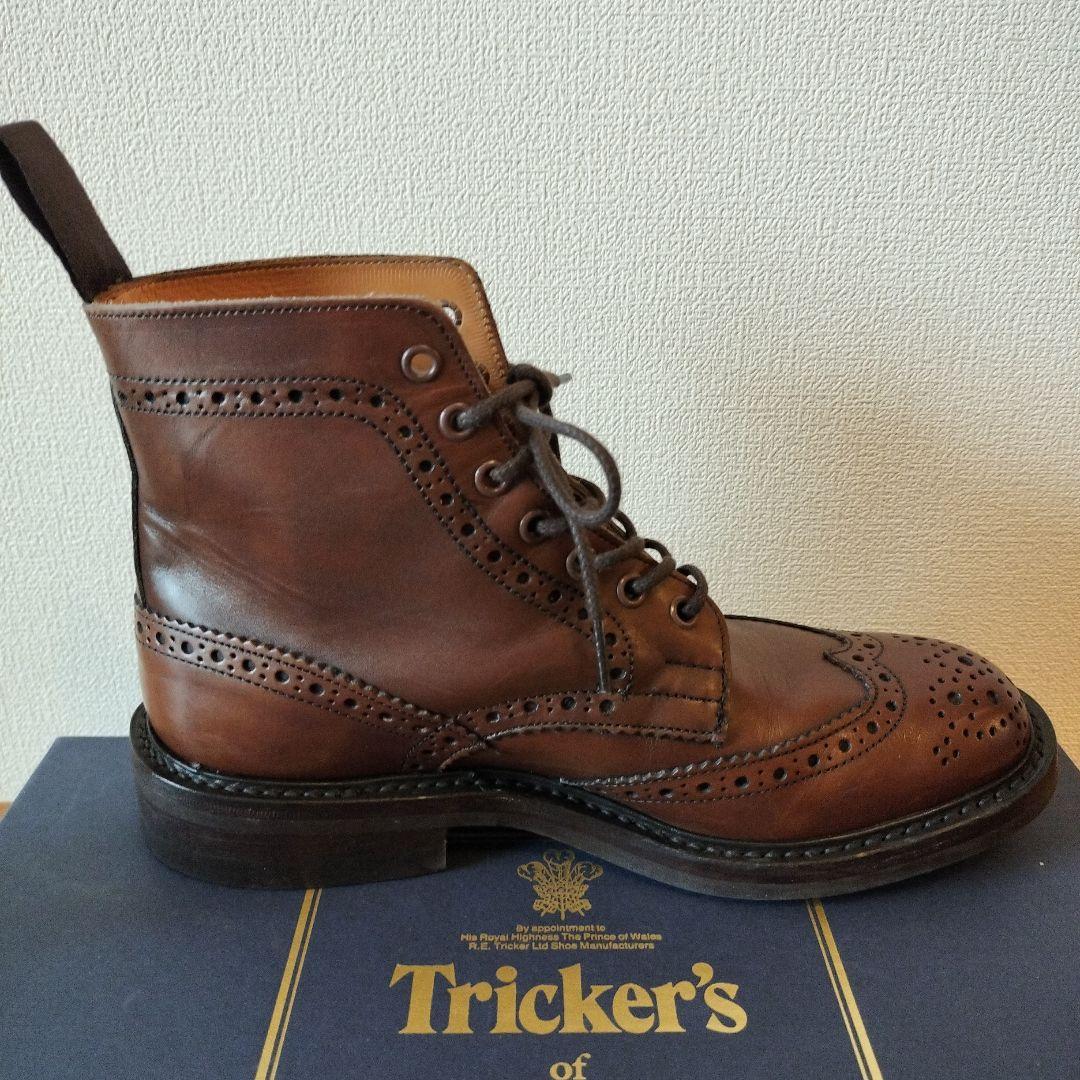 【美品】Tricker's ブラウンレザーブーツ