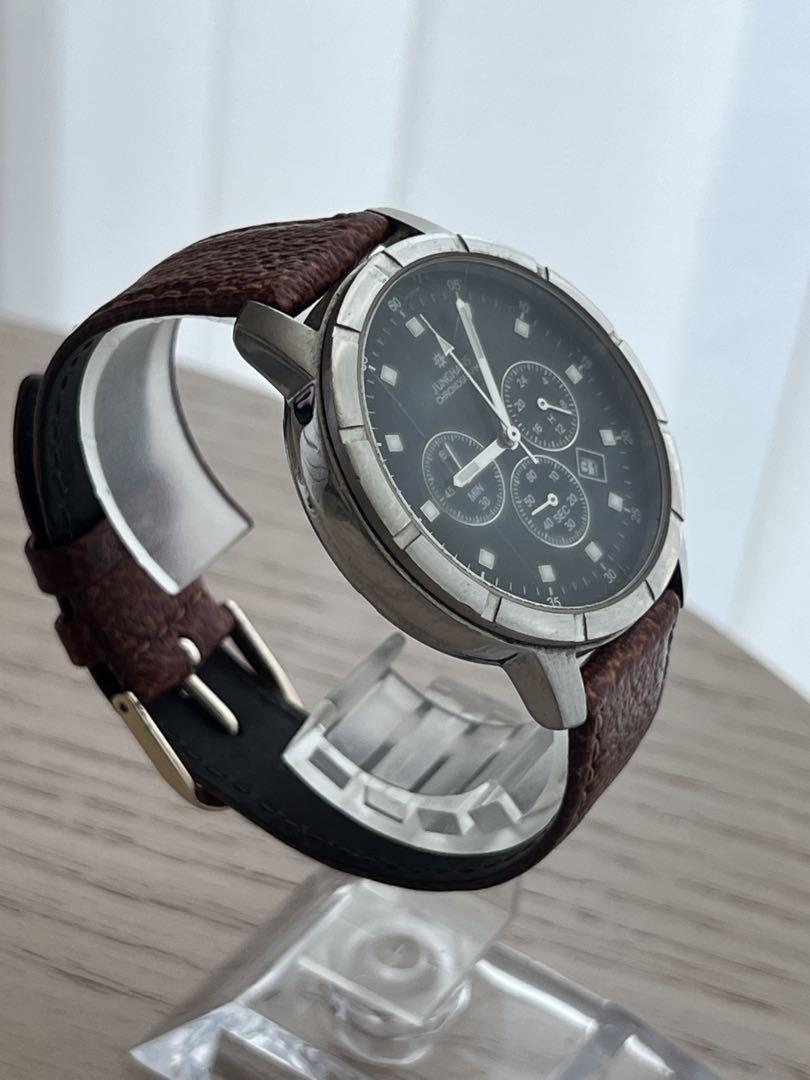 【新品電池】JUNGHANS ユンハンス クロノグラフ　デイト QZ