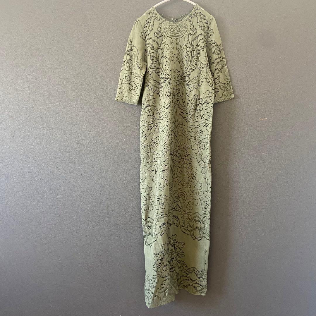 未使用★Ameri★JACQUARD RUSSELL LACE DRESS★レア
