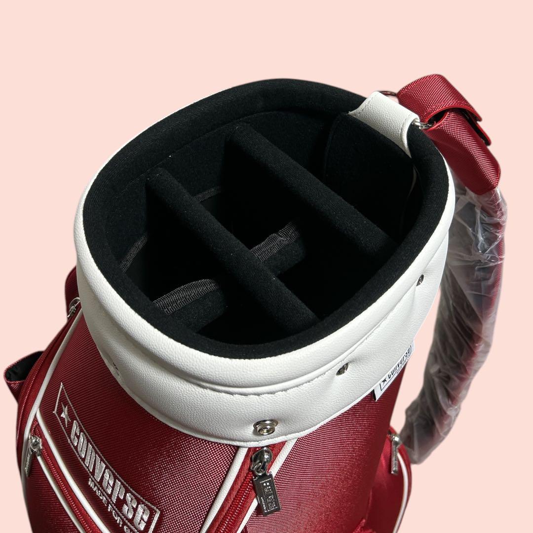 新品未使用！コンバースCONVERSEキャディバッグ レッド定価33,000円