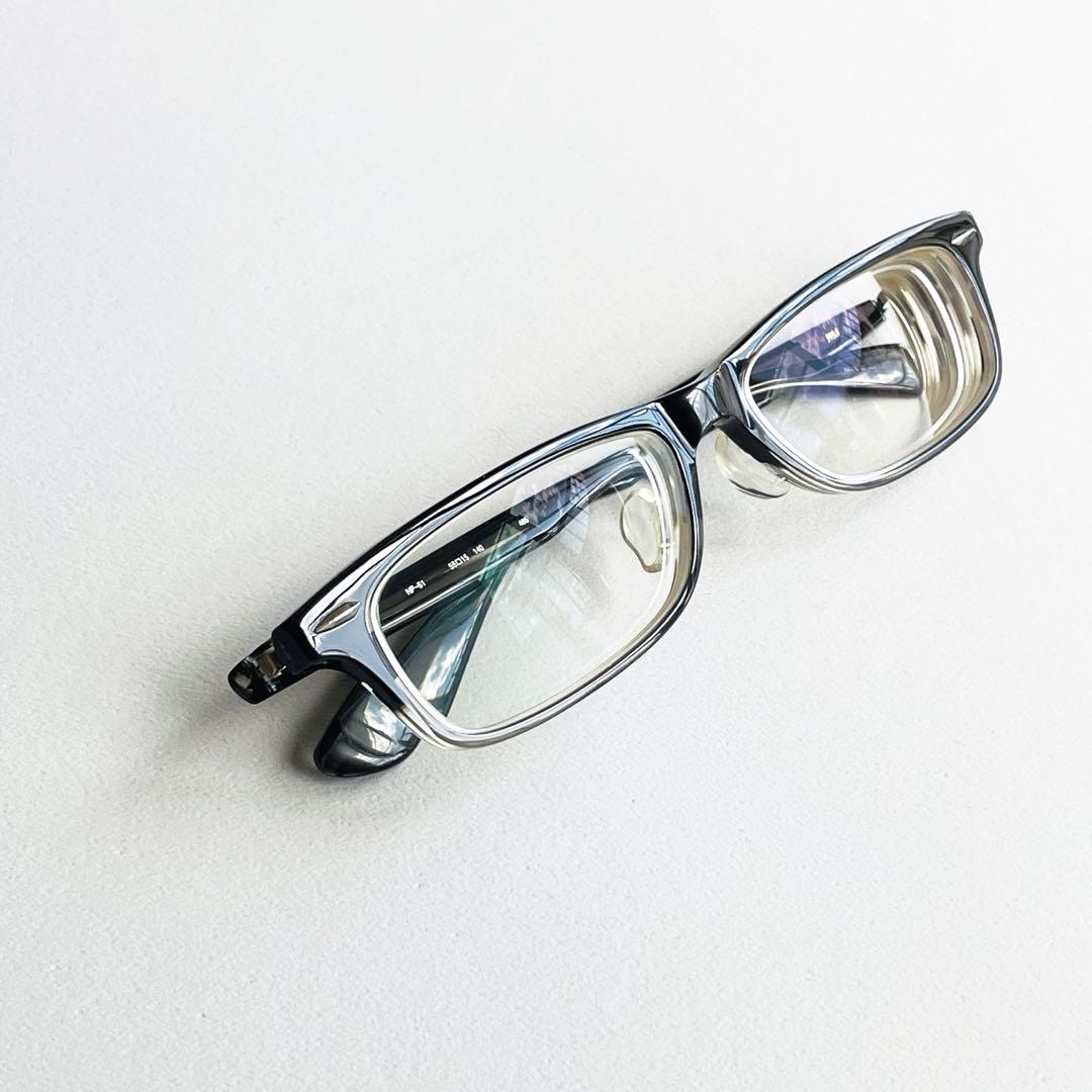 999.9 メガネ NP-61 Col:465 グレーデミツートン 極美品