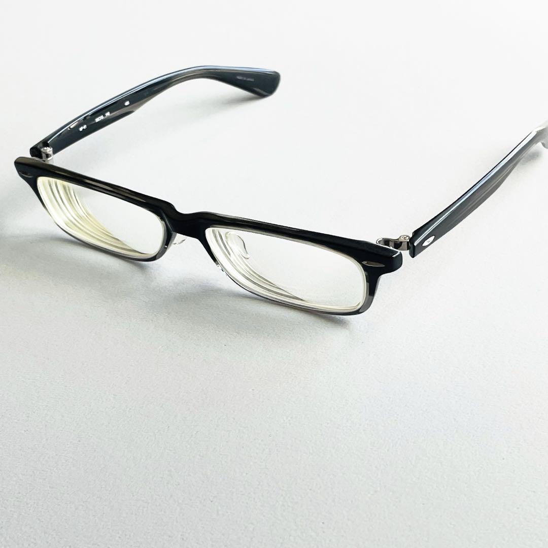 999.9 メガネ NP-61 Col:465 グレーデミツートン 極美品