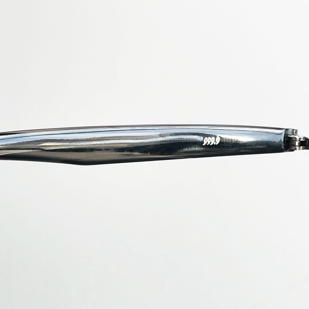 999.9 メガネ NP-61 Col:465 グレーデミツートン 極美品