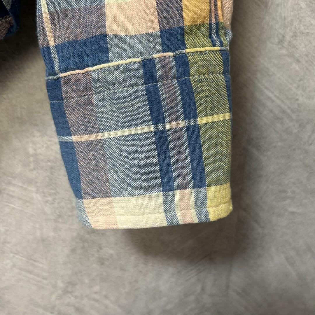 美品 ラルフローレン Ralph Lauren チェック柄 長袖シャツ XXS