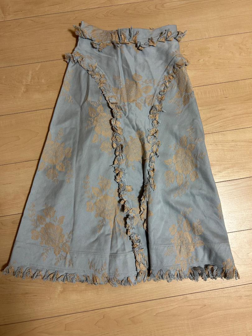 Vivienne Westwood花柄フリルロングスカート M