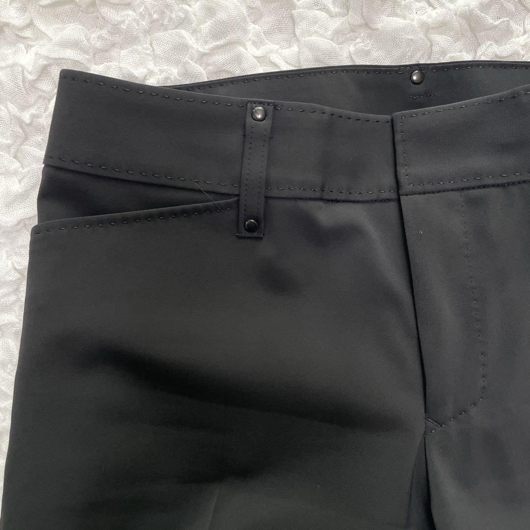 【美品】コムサデモード　シワになりにくい セットアップ パンツスーツ　ブラック