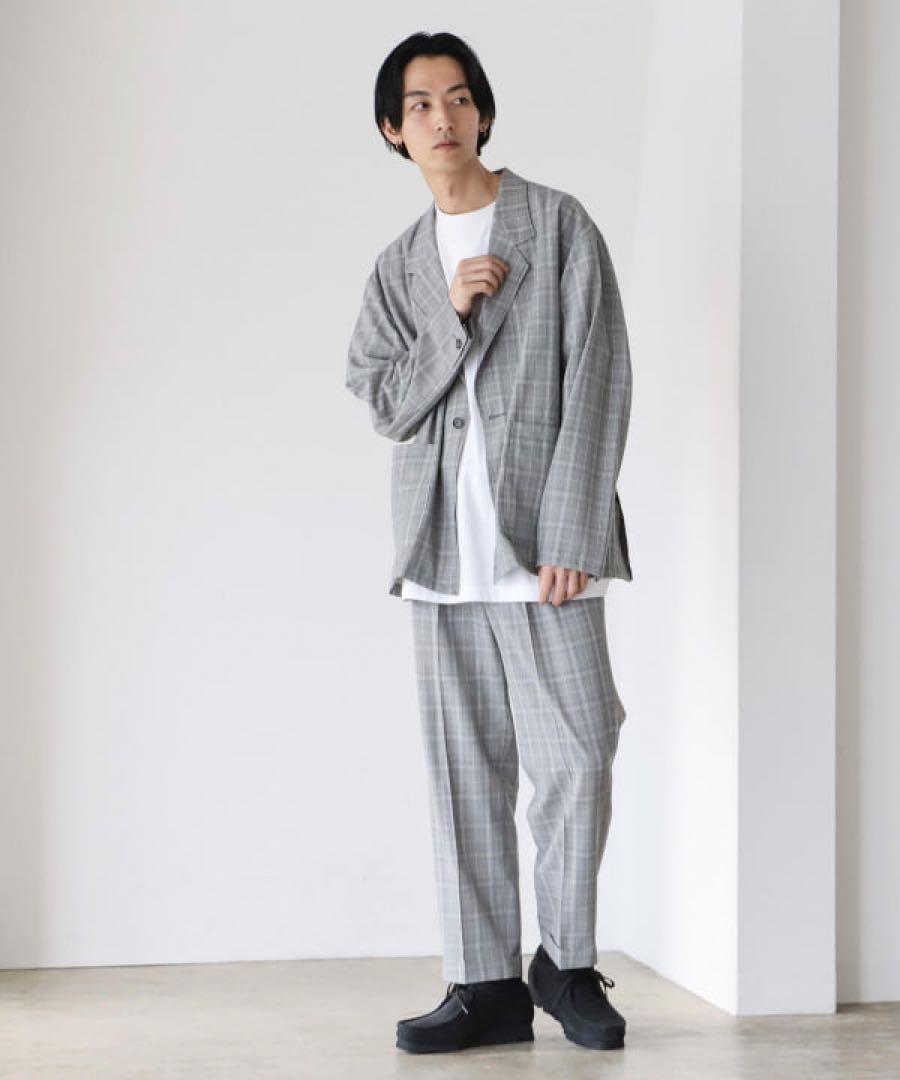 BEAMS セットアップ チェック ジャケット&パンツ