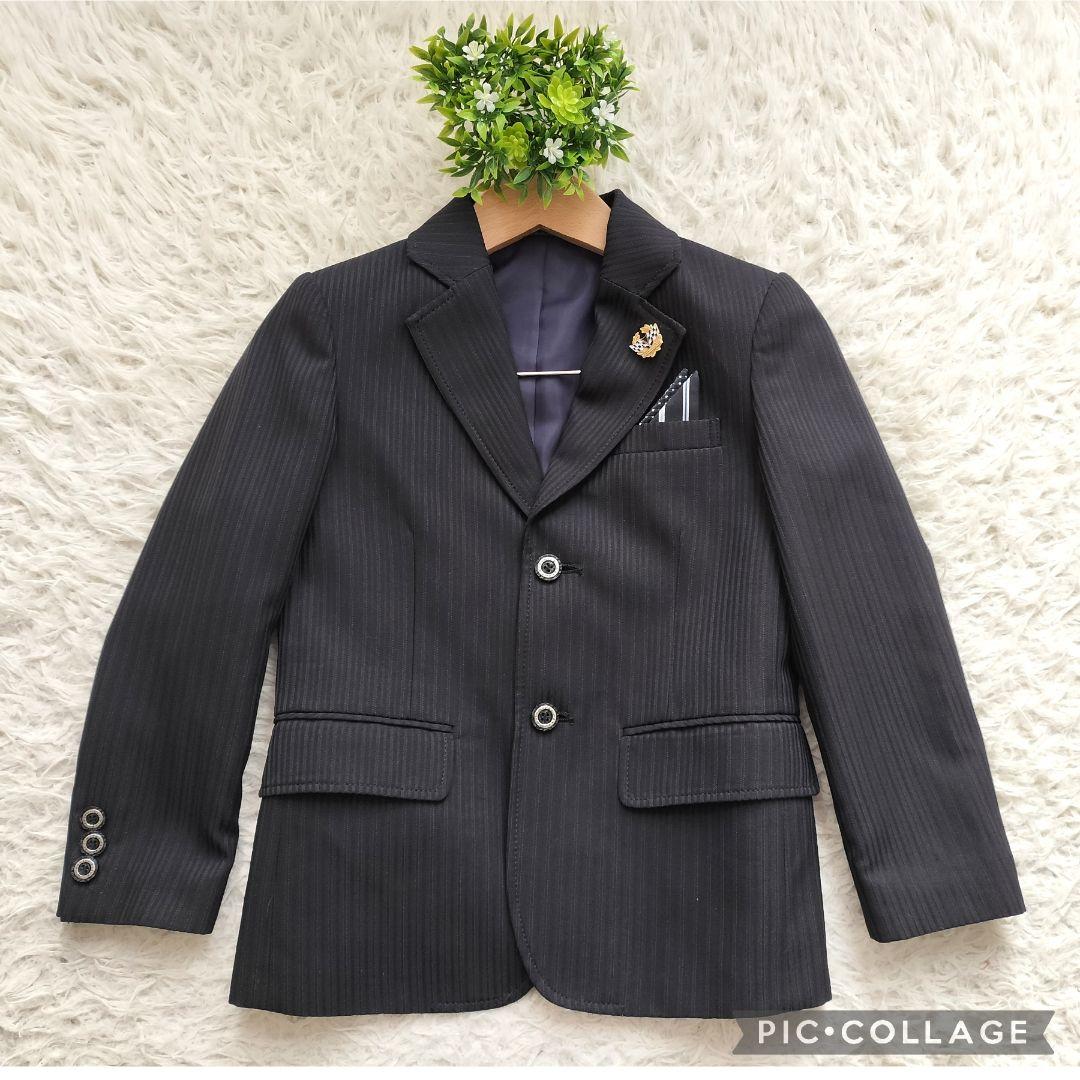 【美品】ヒロミチナカノ フォーマル男の子120 入学式　卒園式　黒